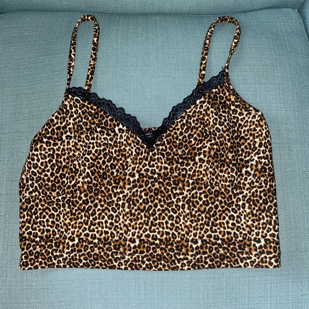 Leopard Cropped Tank